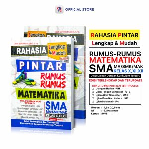 Buku Rumus Matematika SMA / Rahasia Pintar Rumus-Rumus Matematika SMA Kelas X XI XII / Giri Utama SIDOARJO - PLM