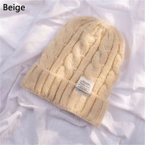 OWTWO Warm Winter Thread Knitted Beanie Couple Cap Beanie Hat Knit Cap