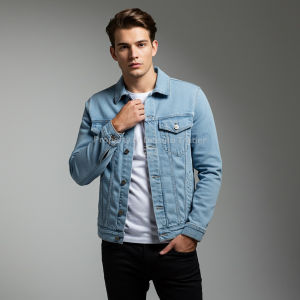 Jaket Denim Pria Warna Mustard Premium – Bahan Tebal Adem Gaya Korea Maskulin Ukuran M–6XL