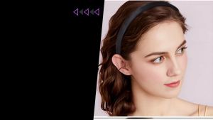20 PCS Black Satin Covered Headbands for Girls Women Christmas Plain DIY Craft Head bands Plastic Thin Headband for Women(Black)