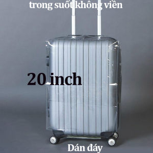 Trùm bọc vali trong suốt 20-22-24-26-28-30 inch không viền toàn thân nhiều size chống nước {MẪU MỚI}