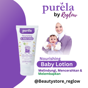 PURELA Baby Lotion 60 gr | Skincare Bayi & Anak - Krim Pelembab dan Pencerah Kulit dan Cegah Iritasi