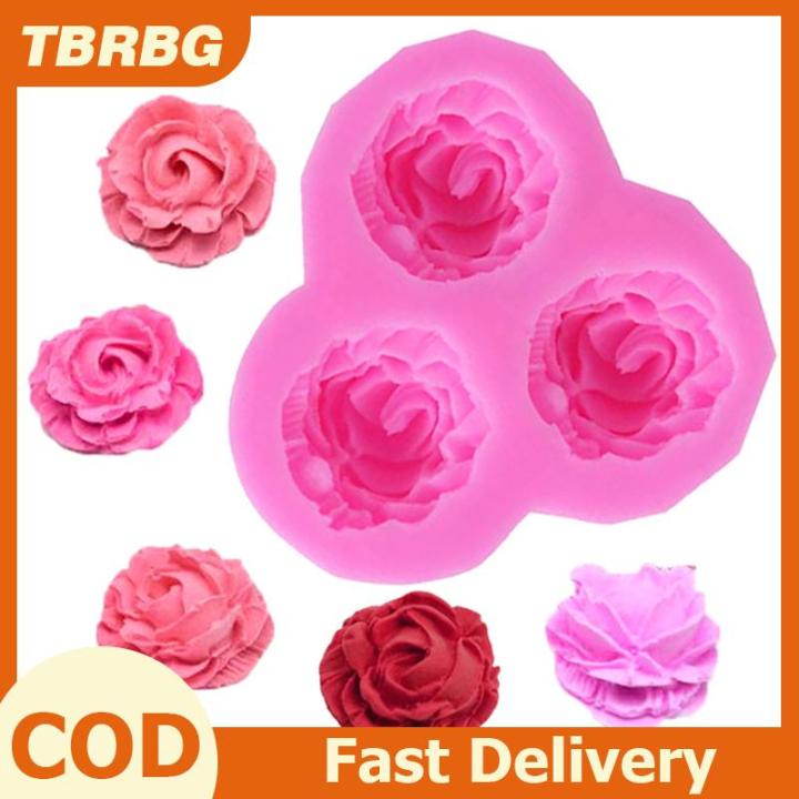 TBRBG 3D Hoa Bánh Khuôn Hoa Mẫu Đơn Hoa Silicone Khuôn Bánh Kẹo Nướng ...