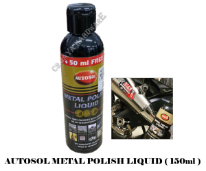 AUTOSOL METAL POLISH LIQUID (150ml) REMOVE SCRATCHES (MADE IN GERMANY)