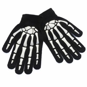K0K4DQ Female Warmer Unique Non Slip Skeleton Male Hand Bone Outdoors Full Finger Gloves Halloween Luminous Mittens Half-finger Gloves Fashion Accessories