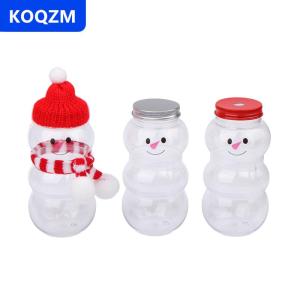 [COD] KOQZM 500Ml Giáng Sinh Người Tuyết Chai Nước Trà Sữa Chai Nước Ép Cà Phê Xách Tay Uống Chai Cho Trà Sữa Cửa Hàng Nước Trái Cây Nhà Cup