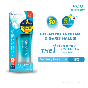 Biore UV Aqua Rich Watery Essence Sunscreen Cream SPF 50+ PA++++ Waterproof 15gr Double UV Filter