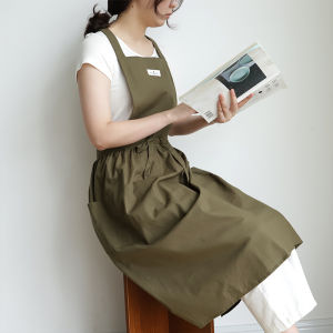 Tạp Dề Vải Phong Cách Vintage - Tạp Dề Hàn Quốc