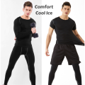 READY STOCK KL Men Boy Compression Cool Ice Slim Fit Tops Fiess Long Sleeve Sport Quick Dry Tights Gym Elastic Tee Shirt Jerseys. 