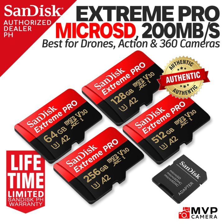 NEW 200MB/s] SanDisk Extreme PRO micro SD MSD microSDXC UHS-I CARD