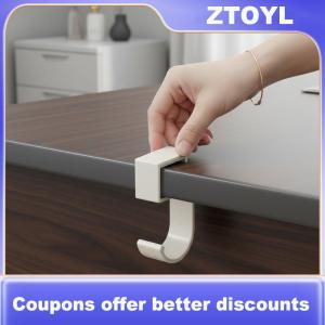 【ZTOYL】 Thép Không Gỉ Bảng Móc Sinh Viên Ba Lô Móc Lưu Trữ Treo Móc Văn Phòng Máy Tính Để Bàn Cạnh Móc Trường Chai Nước Móc