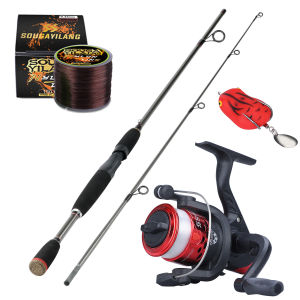 Sougayilang [พร้อมส่งในไทย]คันเบ็ด 1.8M/5.9FT และอัตราทดเกียร์ 18+1BB 7.2:1 รอกตกปลาพร้อมสายเบ็ดและเหยื่อตกปลาคันตีเหยือปลอมเบ็ตตกปลาคบ1ชุดเบ็ดตกปลาคบชุดรอกหยดน้ำพร้อมคัน