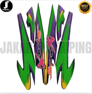 Stiker Striping List Standart Motor Honda Supra X 2001