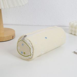 NIFINE Màu hồng Túi đựng bút Cảm ứng mềm Sức chứa lớn Hộp Bút Chì Di động Hộp đựng văn phòng phẩm Quà Tặng sinh viên
