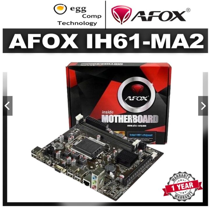 AFOX IH61-MA2 Intel H61 LGA 1155 DDR3 MicroATX Motherboard INTEL