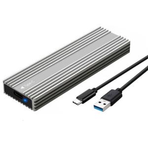 อะลูมิเนียมพกพา M.2 NGFFs & NVME SSDs Enclosure รองรับขนาด2230/2242/2260/2280ด้วยการติดตั้งที่ไม่มีเครื่องมือ