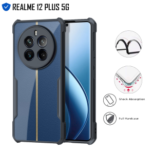 Case Realme 12 Plus 5G Hardcase Shield Transparant Shockproof Protect Camera Casing
