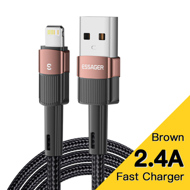 Essager USB Cable for iPhone 13 Pro Max 12 XS XR Fast Charging Cable  for iPhone SE USB Charger Data Line Lazada PH
