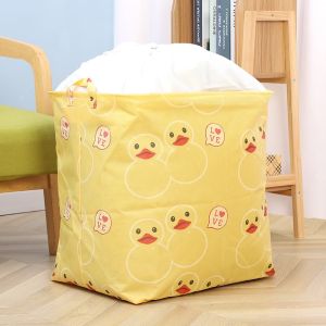 Giỏ đựng quần áo bằng vải cỡ lớn 100L có dây rút che bụi bẩn DECOSA