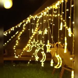 4M LED Ramadan Decoration Fairy Light String 8 Modes EU Plug Suitable for Muslim Lights Decorative Lights Wedding 开斋节装饰