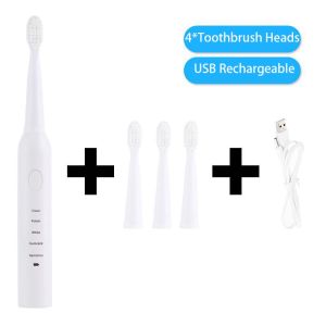 Powerful Ultrasonic Sonic Electric Toothbrush USB Charge Rechargeable Tooth Brush Washable Electronic Whitening Teeth Brush