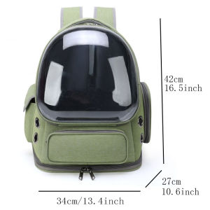 Transparent Cat Carrier Backpack Space Capsule BreathableBag for Outdoor Travel