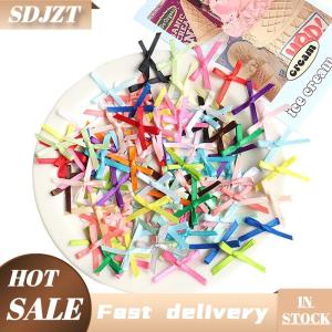 SDJZT 100 cái 20mm-30mm Kích thước nhỏ satin Ribbon Bow hoa DIY craftsembellishment hàng thủ công phụ kiện trang trí nguồn cung cấp