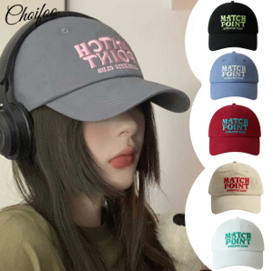 ChoiFoo หมวกเบสบอลปักลายตัวอักษรหมวกเบสบอลสไตล์เกาหลีสำหรับผู้หญิงหมวกเบสบอลสไตล์สถาบันการศึกษาหมวกเบสบอลขอบหมวกบังแดดขนาดใหญ่ปรับขนาดได้หมวกเบสบอลบางเย็นและระบายอากาศได้ดีสำหรับฤดูร้อน