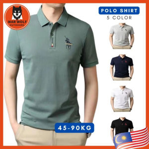 5color Mens Short Sleeve Polos Casual Golf Cotton Stretch Mens Slim Fit T Shirt Mens