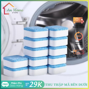 [SẴN HÀNG][Siêu Rẻ] Set 12 Viên Tẩy Vệ Sinh Lồng Máy Giặt Sủi Sạch Vi Khuẩn Tẩy Sạch Cặn Bẩn Lồng Giặt - Viên Sủi Làm Sạch