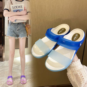 DOSREAL Slippers For Women Summer Lightweight Girls Two Strap Sandals Ladies Shoes Beach Walk Slippers Slides
