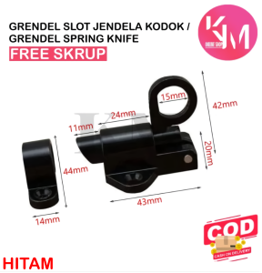 Spring Knip Slot Jendela Kodok Grendel Knife