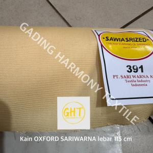 ( per setengah meter ) kain OXFORD SARIWARNA lebar 115 cm oxpot ospot sari warna katun tetoron rayon bahan baju kemeja hem atasan seragam sekolah sd smp sma pramuka pembina penggalang kerja fashion gamis kaftan koko tunik masker dress kerudung jilbab