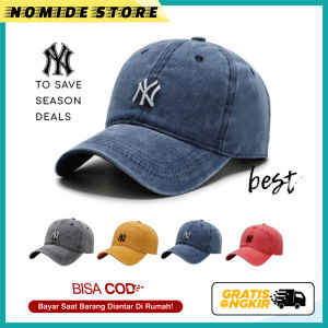 TOPI NY PRIA DISTRO COWOK KEREN BASEBALL CAP TRUCKER JEANS DENIM CASUAL DEWASA IMPORT TPG