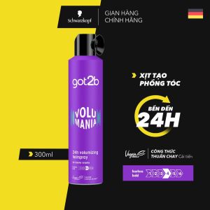 Xịt tạo phồng tóc Got2b Volumizing Hairspray 300ml - Giữ độ phồng lên đến 24 giờ không gây cứng tóc
