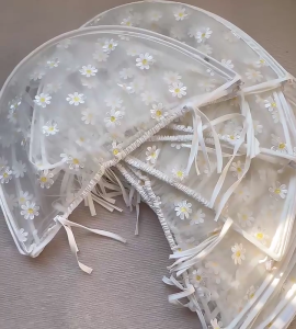 Flower Embroidery Mesh Net for Baby Strollers Pushchair Carriages Full Cover Summer Newborns Netting