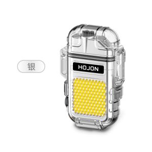 ไฟแช็กไฟฟ้า 2 in 1 พร้อมไฟฉายแรงสูง แบตทน กันน้ำ (สินค้าพร้อมส่ง 2-3 วันได้รับ)