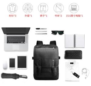 Ando Design Hight Quality Pu Leather Backpack for Man Fashion Casual Big Capacity Shoulder Bag Cross Body Bag for Men Multifunction Laptop Cases