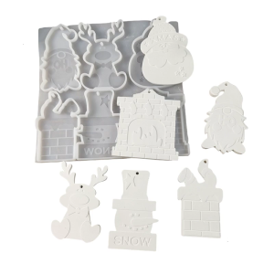 Christmas Decoration Projects Mold Flexible Silicone Pendant Mold Great For Christmas School Event Hangings Crafts