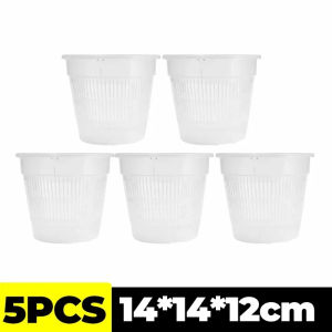 Dizoey Transparent Orchid Pots Plant Start Pot Flower Plant Container Flower Breathable Root Basin Orchid Planters Garden Nutrition Cups