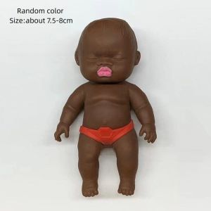 【Ready Stock&COD】DIVATEN Natasha Squeeze Toy Ugly Doll Face Pinching Deformation Release Doll Black Doll Stress Relief Sensory Toys For Novelty Gift