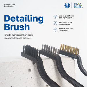 Rnasoap - Detailing Brush Sikat detaling pembersih Sepatu untuk Midsole Outsole 3pcs