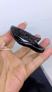 GELANG AKAR BAHAN HITAM UKIR NAGA