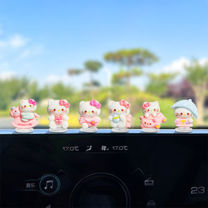 Set 6 Mèo Hello Kitty Mini Trang Trí Taplo Ô TôXe MáyGóc Học Tập Và Bàn Làm Việc Siêu Dễ Thương