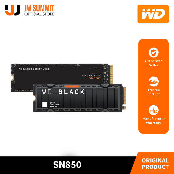 Western Digital WD Black SN850 NVMe M.2 Internal Gaming SSD Storage ...