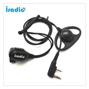 2 Pin MIC PTT D-Shape Iradio Earpiece Headset For Baofeng/Kenwood/Cignus/WLN Two Way Radio Walkie Talkie K Plug 5R 888S UV85 C1