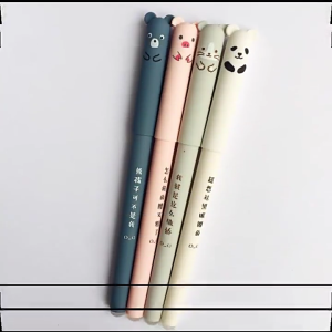 Pack Of 4 Gel Pen 0.35mm Tip Erasable Gel Pen Quick Drying Write Smoothly for Student Adult Noting Journaling