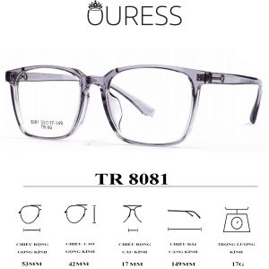 Gọng kính 8081 nhựa cao cấp siêu bền thời trang cá tính nam nữ OURESS