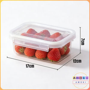 Amoki 300ml/900ml Refrigerator Freezer Storage Box Kitchen Meat Seafood Fruit Vegetable Clear Sealed Box