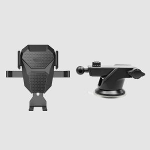 3 in 1 Car Holder Universal HP Mobil Automatic Lock Kaca Dashboard